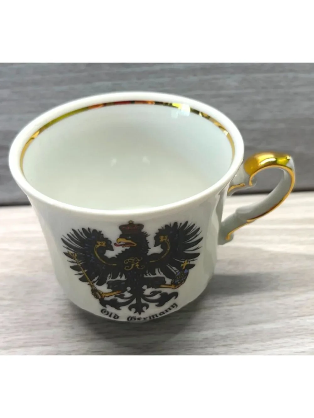 Theo Ruhn Old Germany Eagle Creat Tea Cup Demitasse Mini Mug Bavaria Kuhn